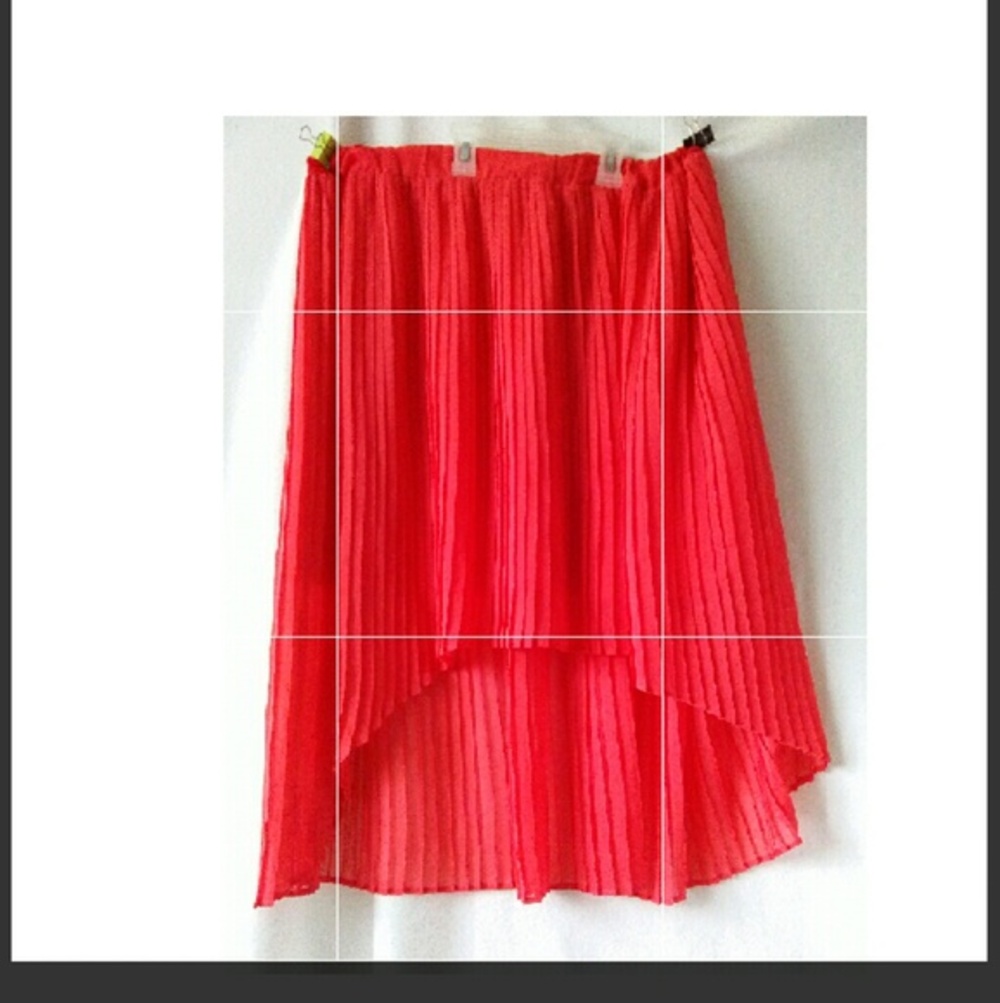 Elloquii hi low pleated skirt